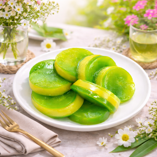 Bánh da lợn lá dứa truyền thống mềm dẻo thơm ngon - Lala Cake