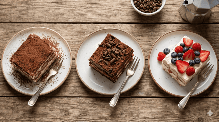 các loại tiramisu khác nhau