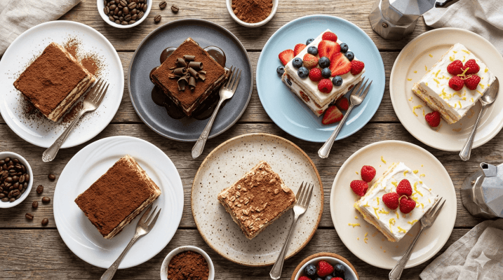 các phiên bản bánh tiramisu ít calo