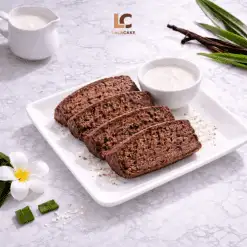 Bánh bò thốt nốt nướng rễ tre ăn kèm nước cốt dừa béo ngậy - Lala Cake