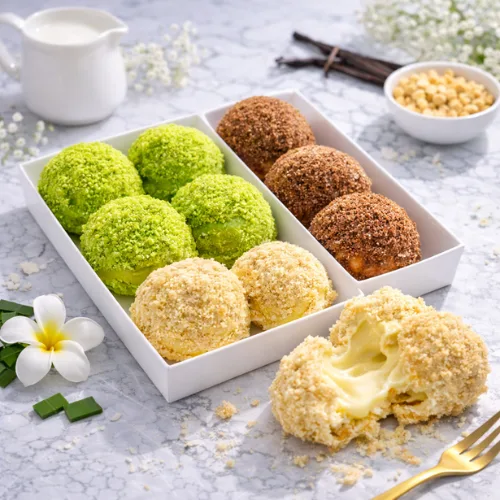 Bánh su kem custard tại Lala Cake