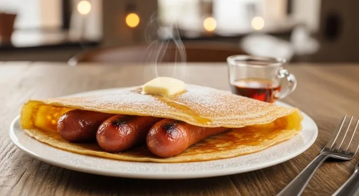 Cách làm bánh crepe xúc xích