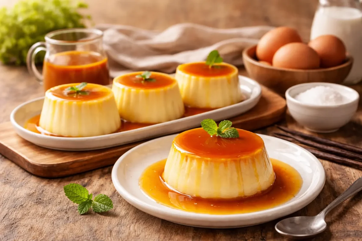 cách làm bánh flan không bị rỗ