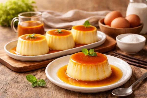 cách làm bánh flan không bị rỗ