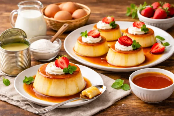 cách làm bánh flan sữa đặc